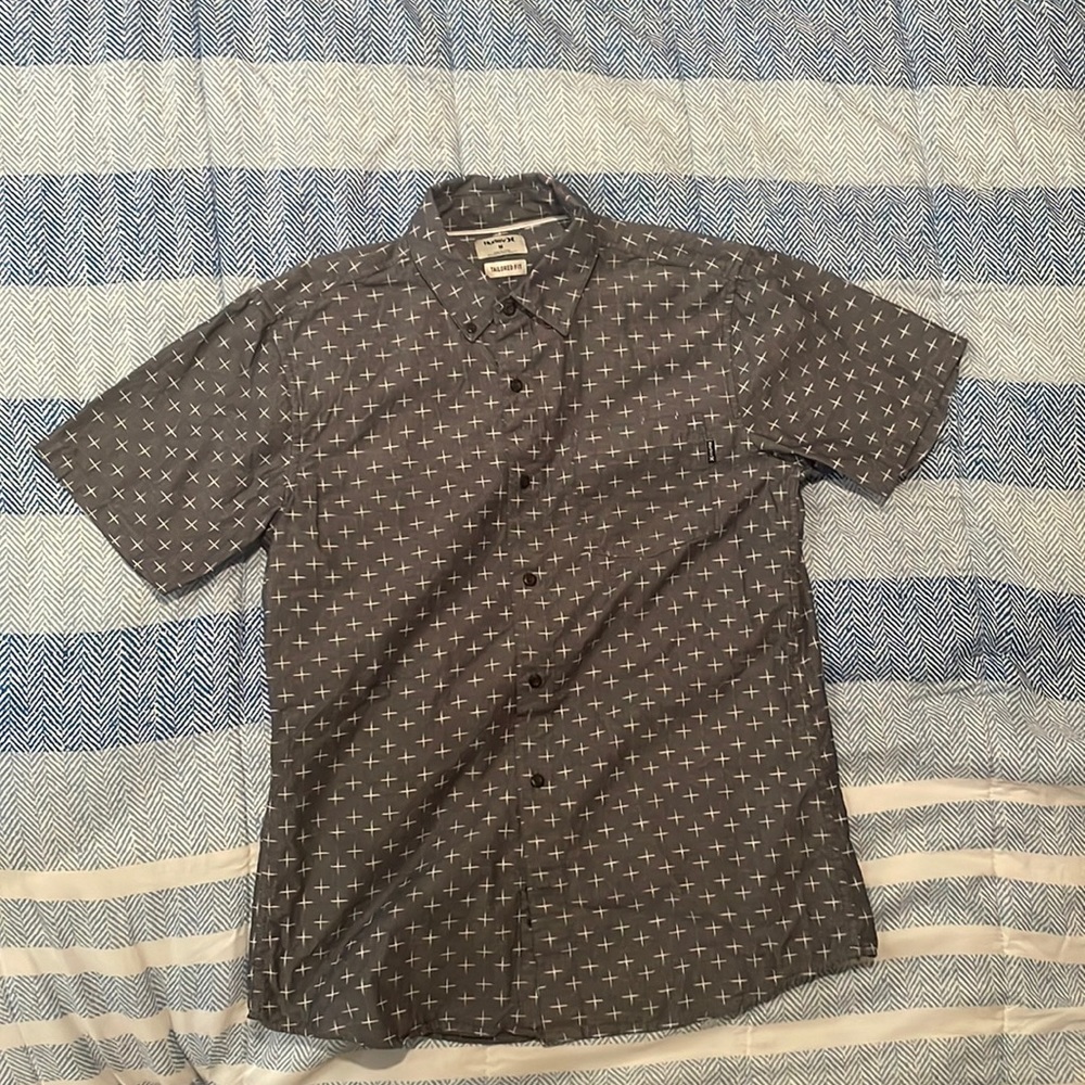 A Hurley button down shirt
